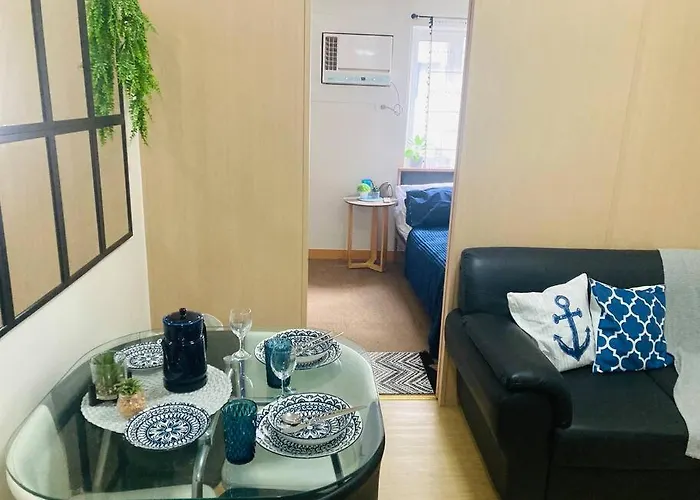 Santorini Inspired 1bedroom Unit At Trees Residences * Manila